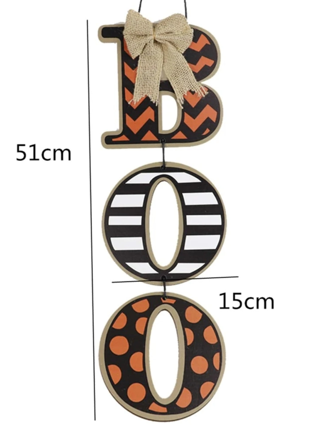Halloween Letters BOO Wall Hanging