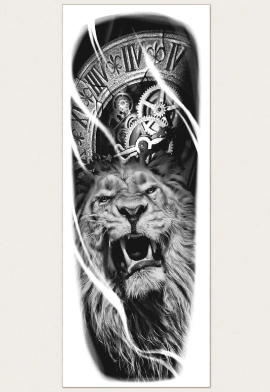 Lion Pattern Tattoo Sticker