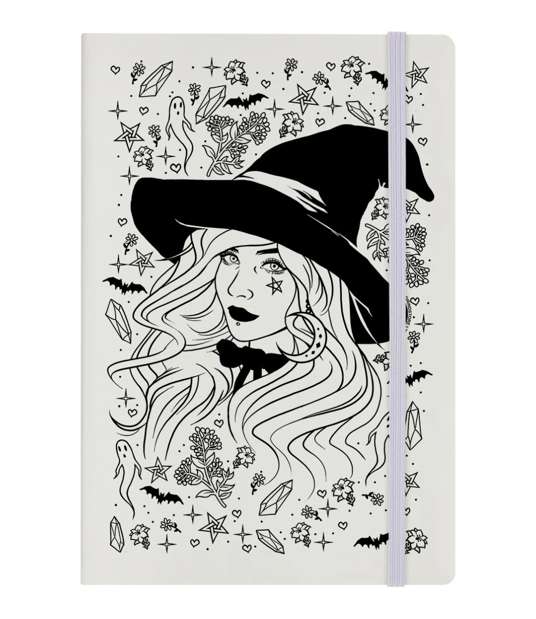 Psychic Witch Cream A5 Hard Cover Notebook