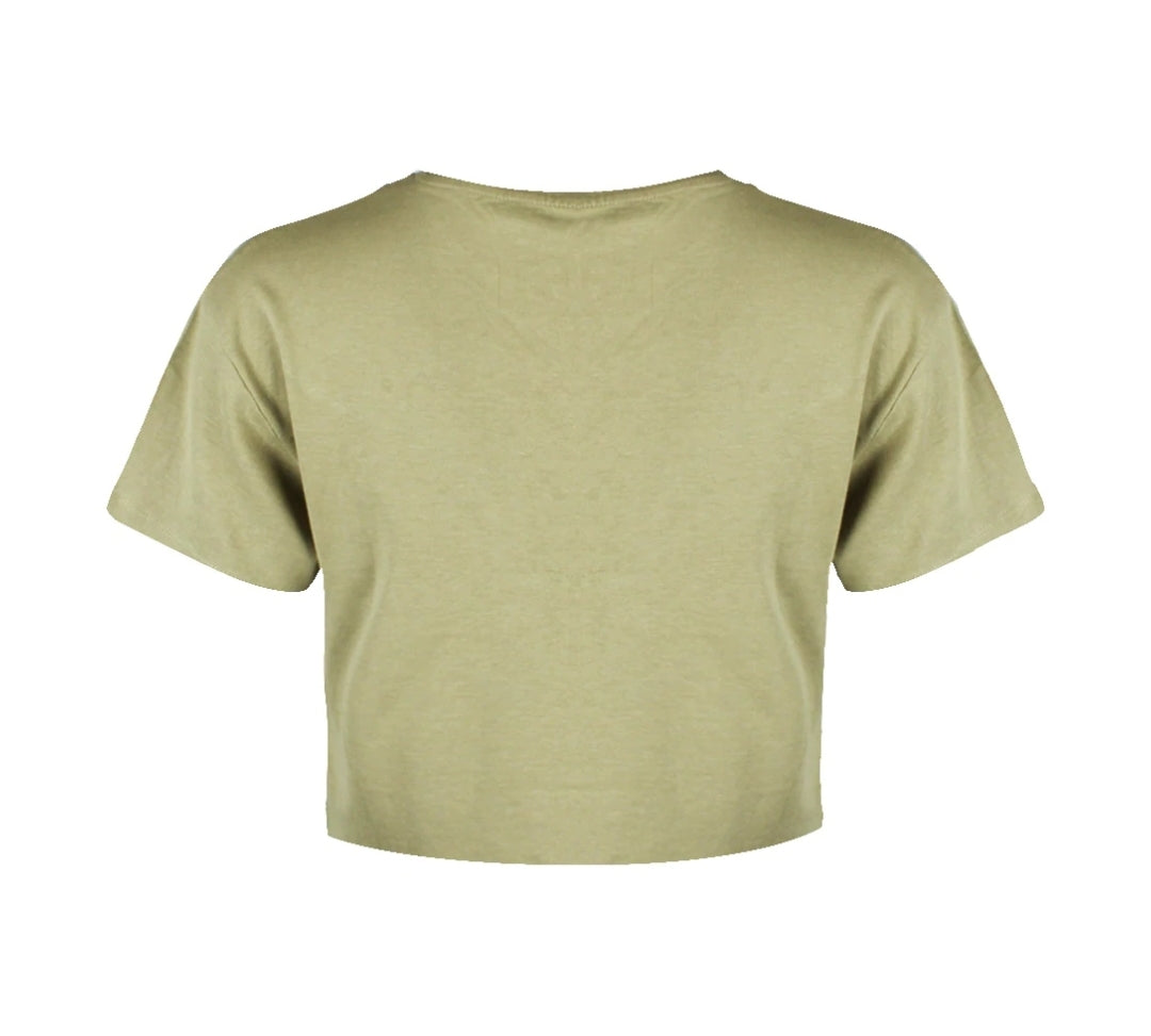 Witch Life Sage Green Boxy Crop Top