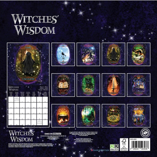 Witches' Wisdom 2023 Square Calendar