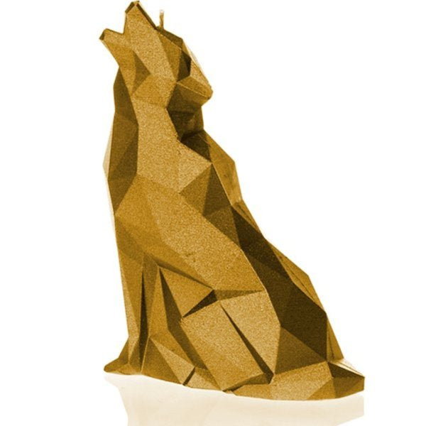 Wolf Candle - Gold