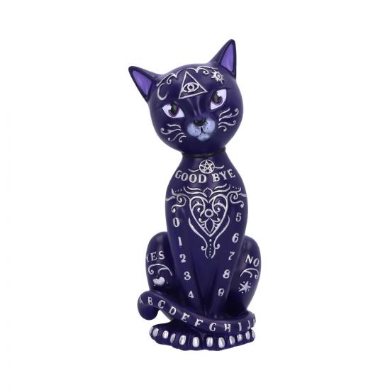 Purple Mystic Kitty 26cm Ouija Cat Figurine