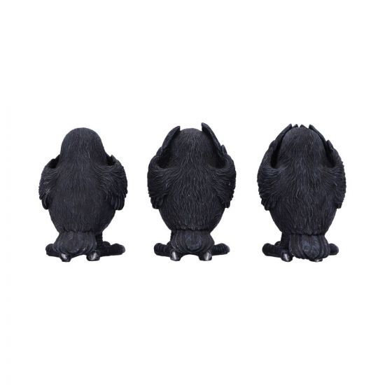 Three Wise Ravens 8.7cm