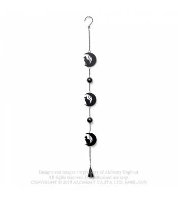 Black Cat and Moon Hanging Decoration