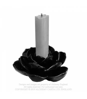 Black Rose Candle Holder (taper)