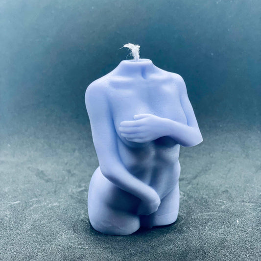 Shy Female Body Candles, torso candle