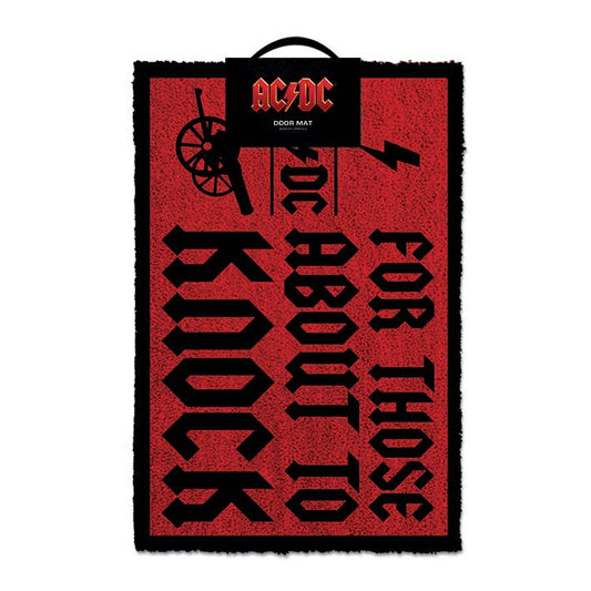 Ac/dc (for Those Who Knock) Doormat