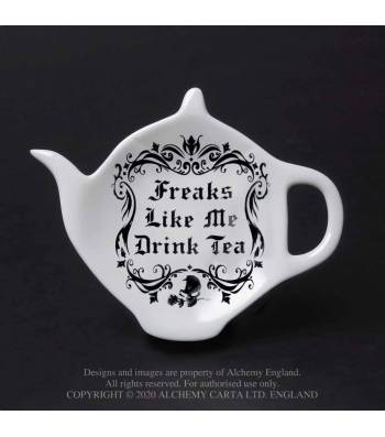 Freaks Like Me Drink Tea: Tea Spoon Holder/Rest