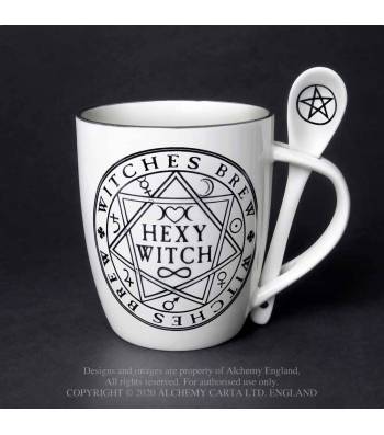 Hexy Witch: Mug and Spoon Set