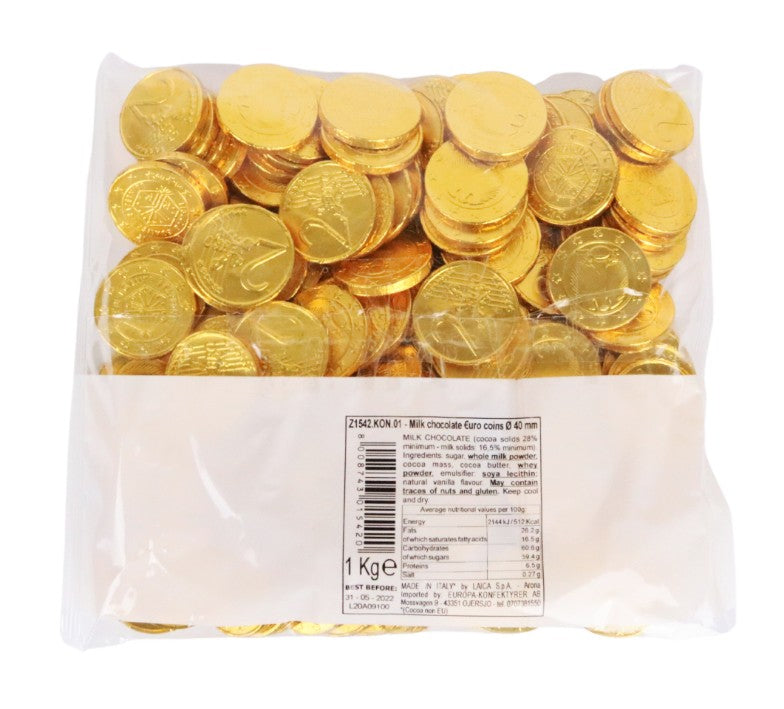 MILK CHOCOLATE GOLD COINS 1KG