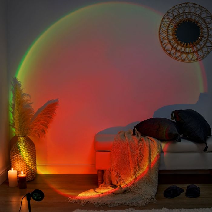 Sunset Mood Light Multicolour Projection Lamp with Remote Control