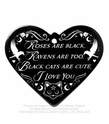 Roses Are Black - Poetic Heart Trivet