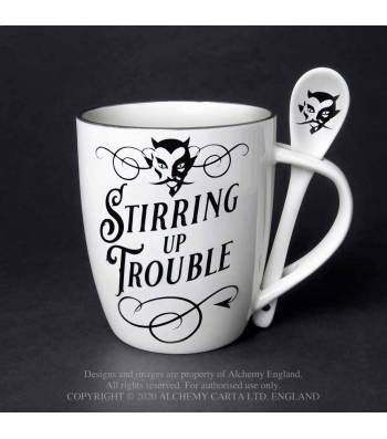 Stirring up Trouble: Mug and Spoon Set