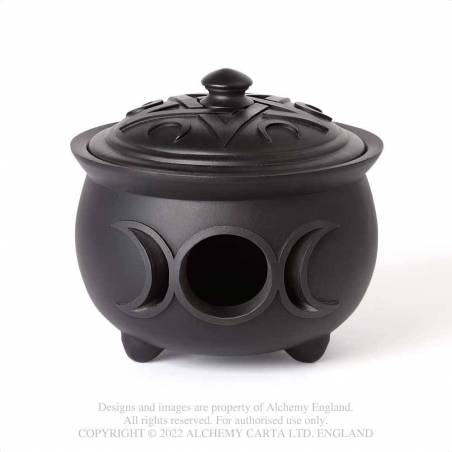 TRIPLE MOON CAULDRON POT