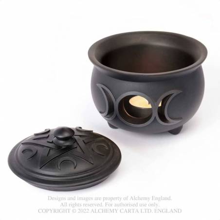 TRIPLE MOON CAULDRON POT