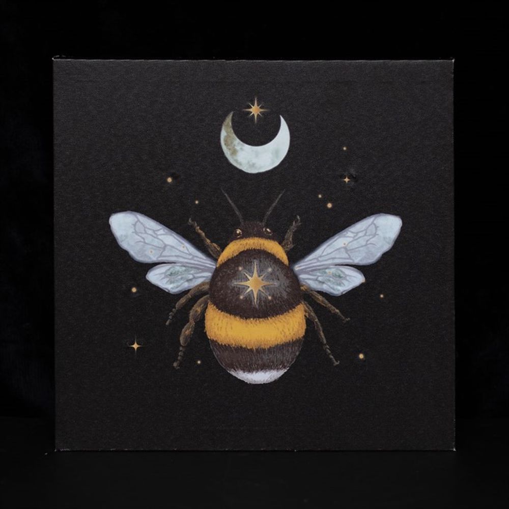 Forest Bee Light Up Canvas Plaque