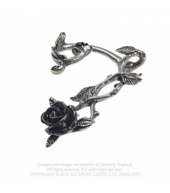 WILD BLACK ROSE EAR WRAP