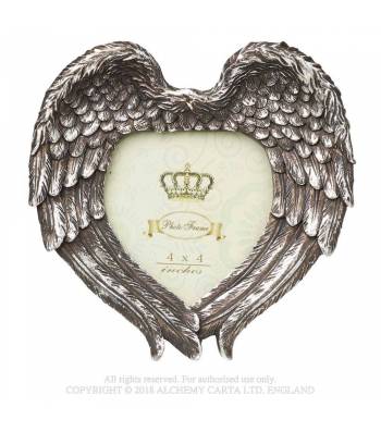Closed Winged Heart Photo Frame